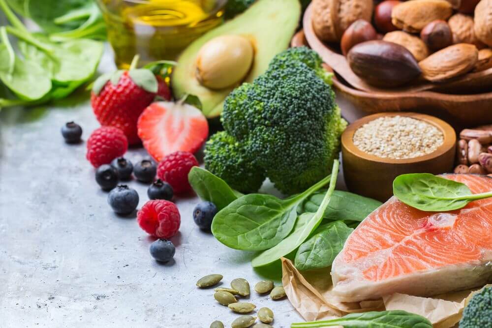 Healthy Foods Fruits Vegetables Protein