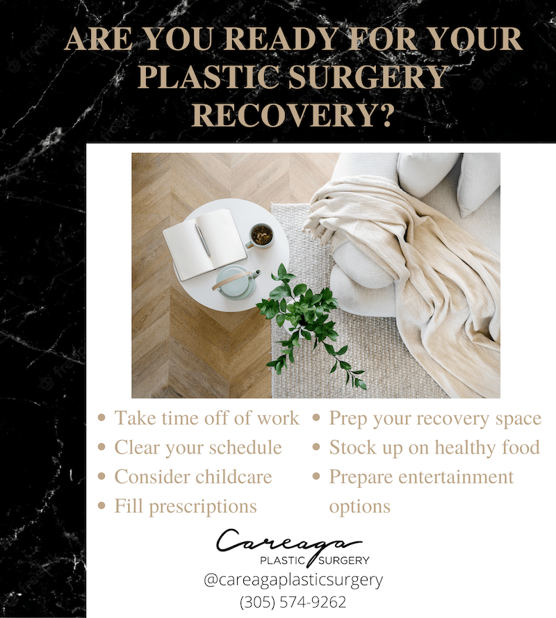Infographic showing how you can help your plastic surgery recovery.
