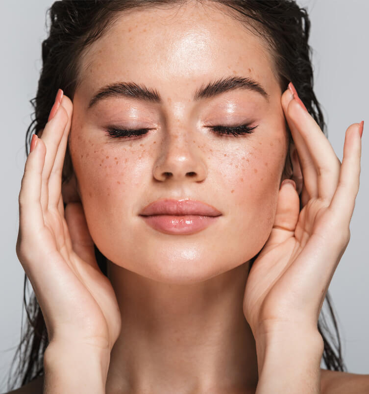 beautiful womans face