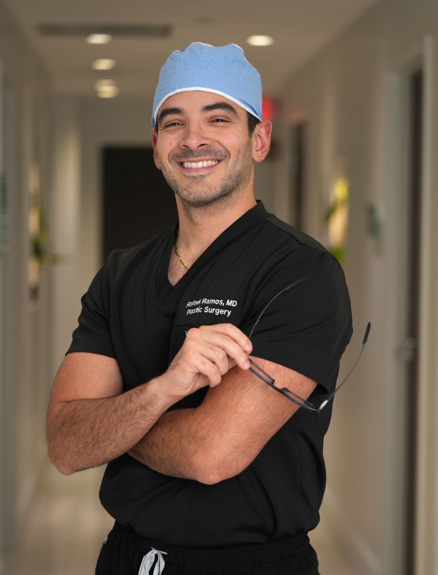 Dr. Ramos in scrubs